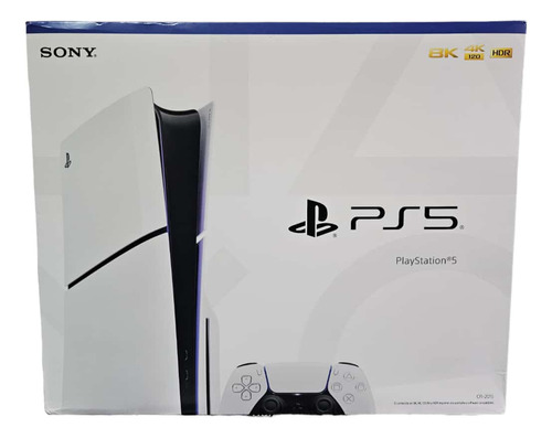 Sony PlayStation 5 Slim 1TB Standard cor branco