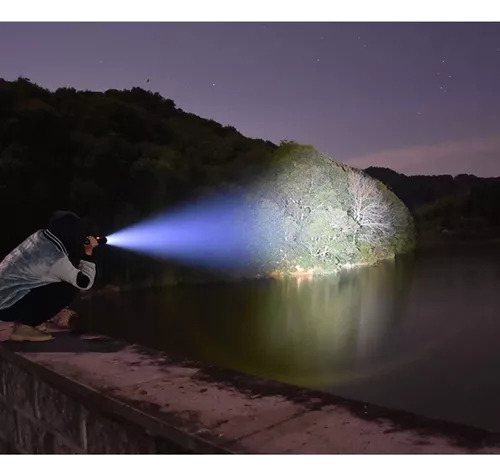 4 Lampara Táctica Ultra Potente Led Linterna Usb Recargable