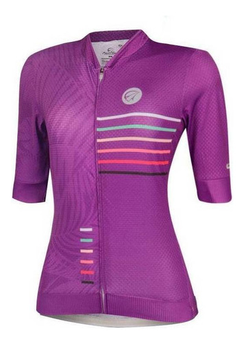 Camisa Ciclismo Feminina Mauro Ribeiro Vibrant Roxa