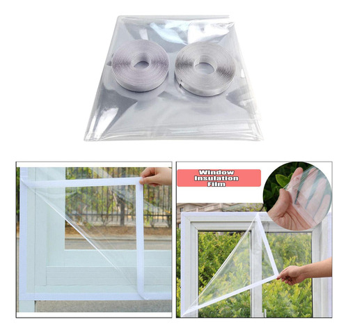 . Película Aislante For Ventanas De Invierno, 2 Unidades, De