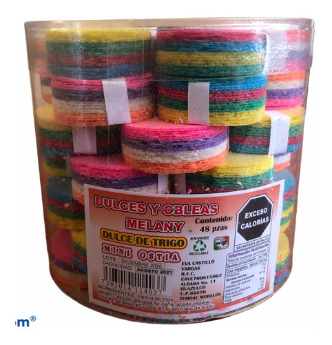 Mini Hostia Oblea 48 Piezas Dulce Típico 