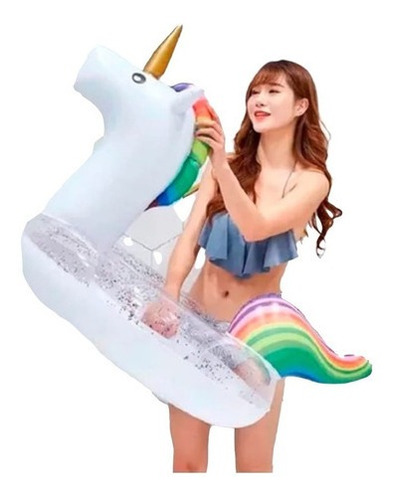 Unicornio Alberca Flotador Piscina Inflable Salvavidas Agua