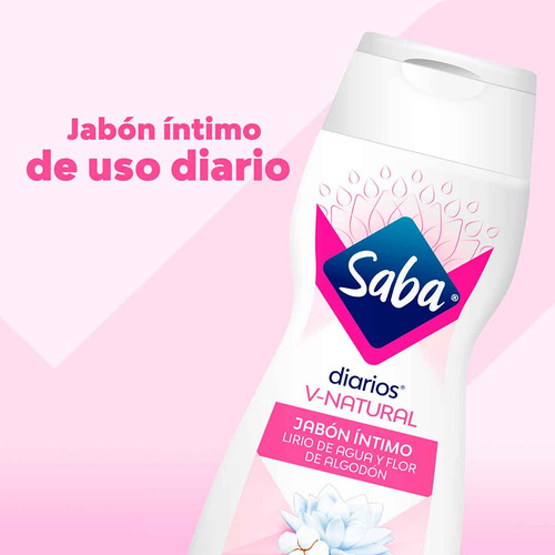 Jabón Íntimo Líquido Saba Diarios V-natural 200ml