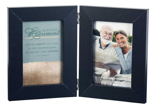 Blessed Retirement Fotos Doble Con Bisagras Madera 12 X 8 Pu