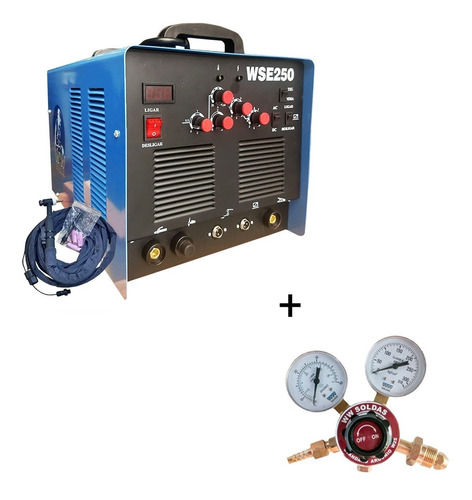 Máquina De Solda Tig Wse250a Inversora Ac/dc Aluminio + Reg