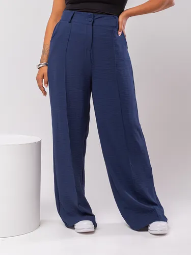 Calça Feminina Plus Size Pantalona Básica Wide Leg Duna