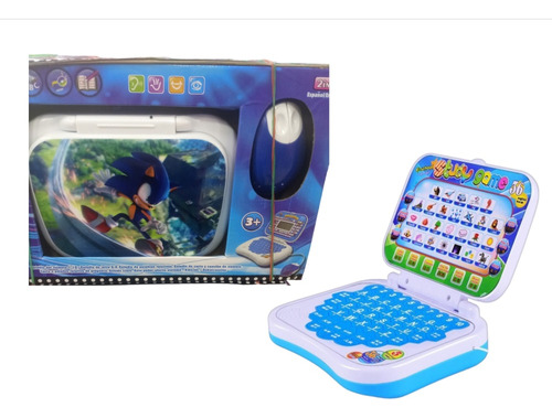 Juguete Mini Laptop Educativo Sonic + Pilas Regalos Niños 