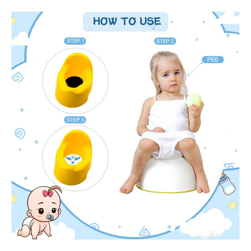 Geyee 24 Pcs Patty Training Stickers Potty Usted Pee En El