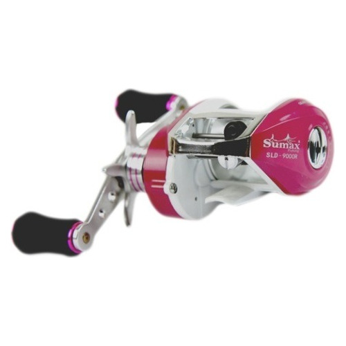 Reel Rotativo Sumax Lady 9000 Derecho Color Rosa