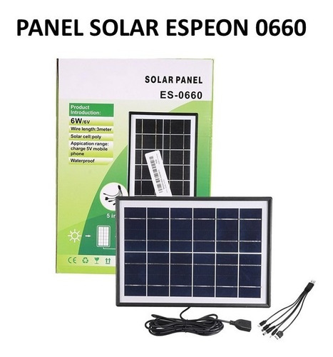 Panel Solar Multifuncion Es-0660 6w