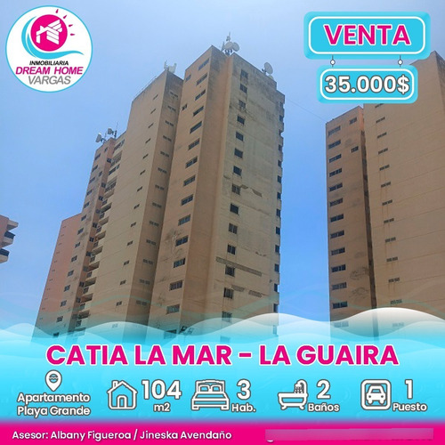 Apartamento En Venta Playa Grande, Catia La Mar  La Guaira