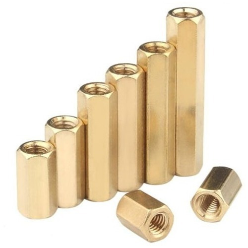 Tuerca Hexag. M3x50 Distanciador Latón Bronce (pack 4 Unid)