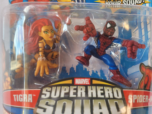 Hasbro Superhero Squad (2009 Wave 2): Spiderman & Tigra (Usado)