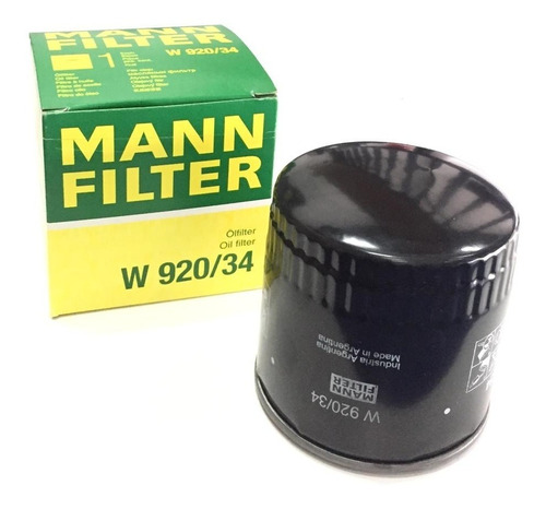 Filtro Aceite Mann W920/34 Luv 2.4 Cherry Tiggo 2.0