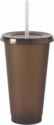 Vasos Cafeteros Con Popote Para Personalizar 24 Oz (40 Pzs)