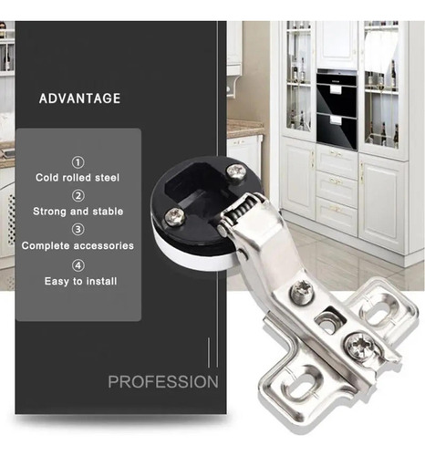 / 5 Elegante Kit De Bisagras Para Puerta De Vidrio 5 Piezas