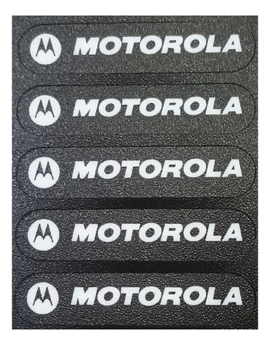 Paq 5 Etiquetas Frontal Superior Para Radio Motorola Dep450