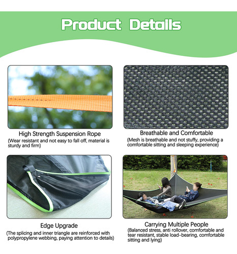 Hamaca De Camping Triangular, Hamaca Gigante Para Acampar Aé
