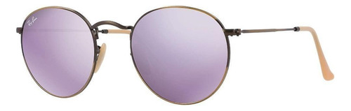 Ray-ban Rb3447 167/4k Round Metal Lila Espejo Bronce Ray-ban Ray-ban Ray-ban Ray-ban Ray-ban (Usado)