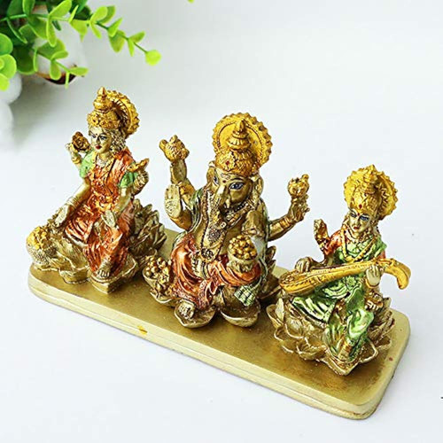 Hinduism Lakshmi Ganesha Saraswati Statue - Hindu Laxmi Lord