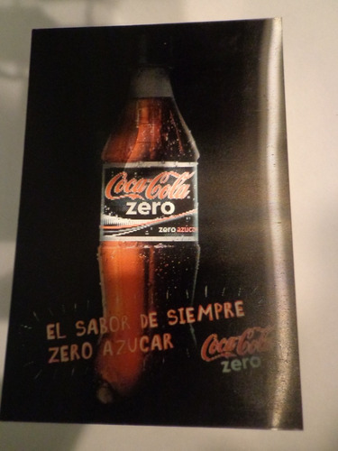 2 Postales De Coca Cola Zero En 3d