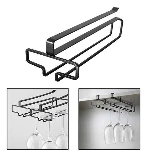 Soporte Para Copas De Vino, Fácil De Instalar, Para Utensili