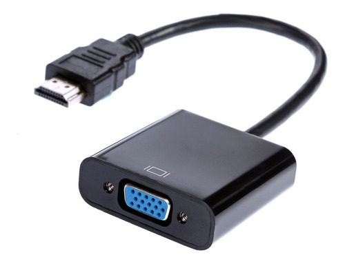 Imagen 4 de 4 de Cable Adaptador Convertidor Hdmi A Vga + Regalo Cable 3.5mm