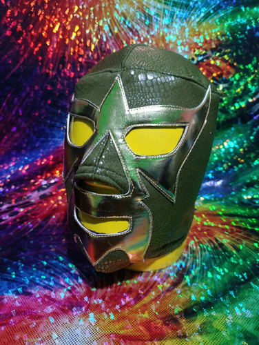 Mascara Luchador Comando 002 Semiprofesional Verde Musgo