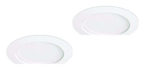 Set De 2 Luminarios Para Plafón Led 12w Blanco 6000k Magg
