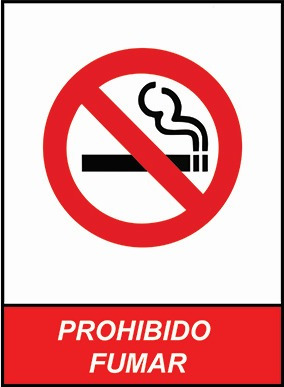 Carteles Vinilo. Advertencia. Prohibido Fumar. Cuidado. Pvc