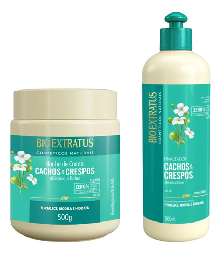 Kit Bio Extratus Cachos Crespos Bc 500ml 1 Finalizador 500ml