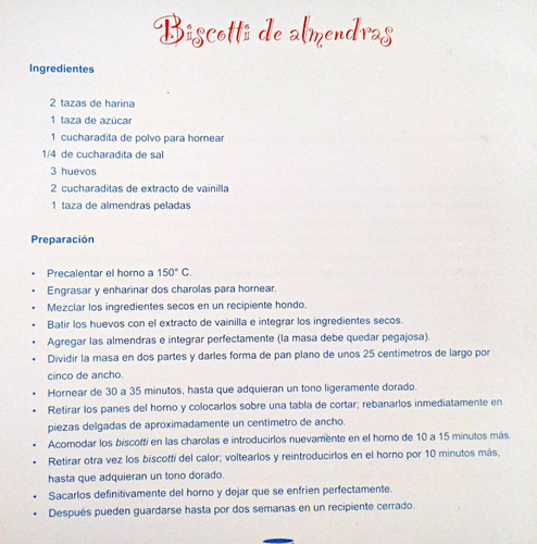 Recetario De Postres: Una Taza De Azúcar (Usado)