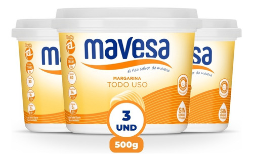 Margarina Mavesa 500gr Pack 3und