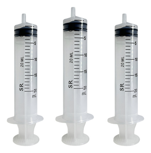 Seringa 20ml Sem Agulha Bico Luer Slip Sem Latex C/250 Capacidade Em Volume 20 Ml