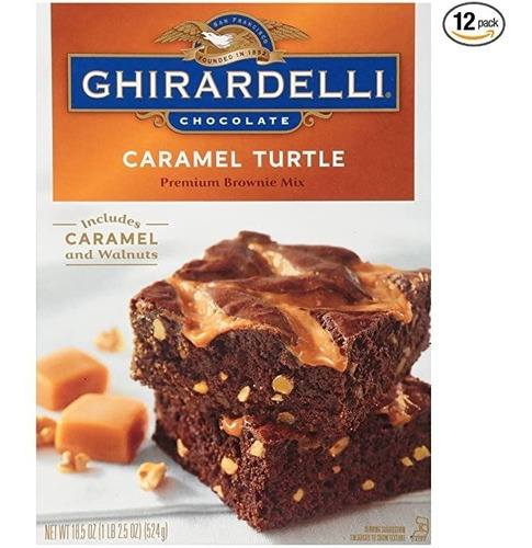 Harina Mix Para Brownies Caramelo Y Nuez Ghirardelli 524 Gr