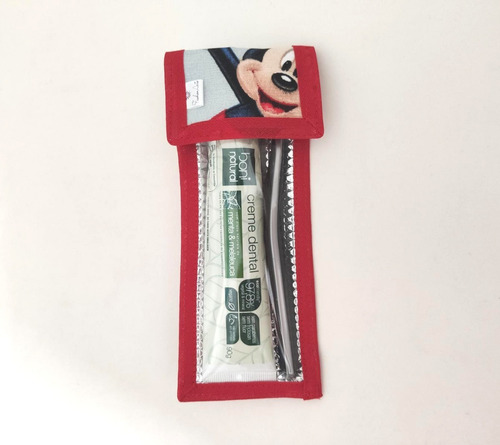 Imagem 4 de 4 de Estojinho Nécessaire Porta Escova E Pasta Estojo Kit Higiene