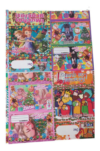 Paquete De Cartitas Para Reyes 100 Pzs