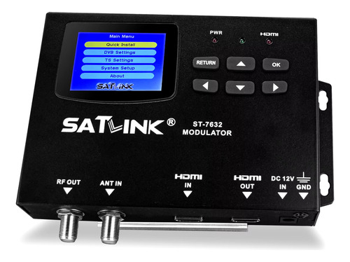 Satlink St-7632 Dvb-t Isdb-t Modulador Dvb-c