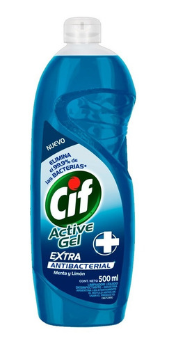 Detergente Antibacterial Cif Active Gel Extra 500 Ml