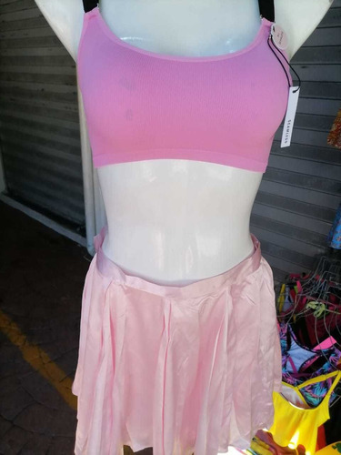 Falda Rosa, Talla Mediana Y Chica, Nueva Marca Forever 21