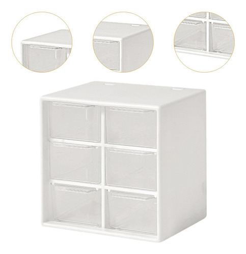 . Mini Cajón Organizador For Escritorio, Caja De 6 Cajones