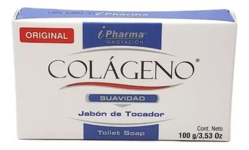 Jabón De Barra Colágeno Hidratante 100 Gr Original