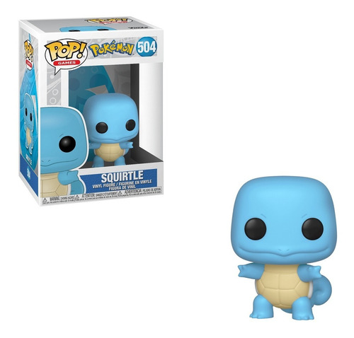 Figura De Ação Pokémon Squirtle De Funko Pop! Games