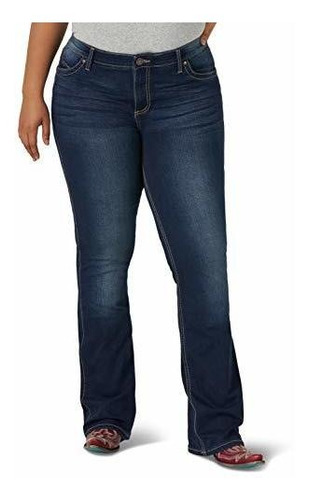 Wrangler - Jean Para Montar De Talle Medio Q-baby De Tiro Me