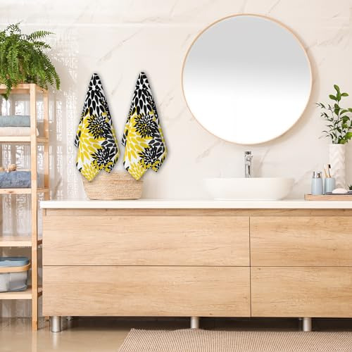 Paquete De 2 Toallas De Baño Decorativas Absorbentes