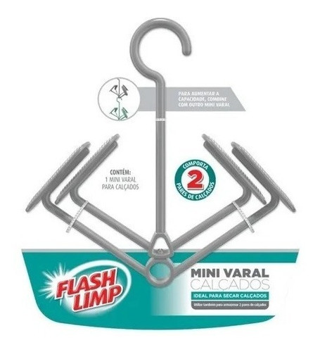 Mini Varal Para Calçados Tênis/sandália/sapato - Flash Limp