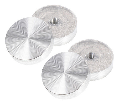 Soporte De Mesa De Vidrio Con Disco Circular De Aluminio Red