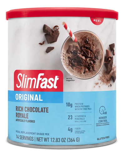 Batido Reemplazo De Comida Slimfast Original Rica Mezcla