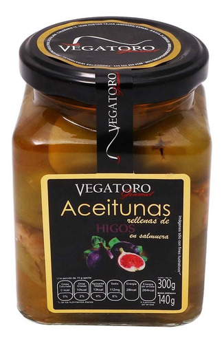 Aceituna Vegatoro Gordal Rellena De Higo Frasco 300g