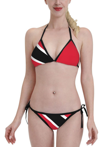 Bandera De Trinidad Y Tobago Sexy Boxeo Bikini Mujer Haltern